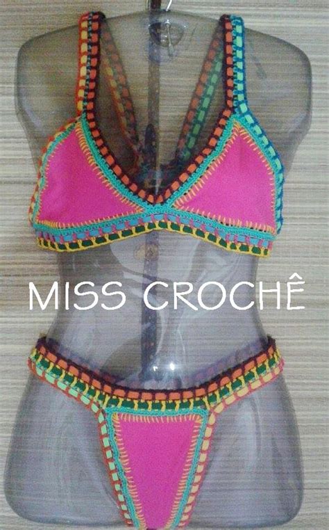 Pap Biquíni Neon Crochê Conteúdo Exclusivo Miss Crochê X Katia