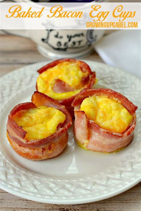 Cheesy Baked Bacon Egg Cups Recipe