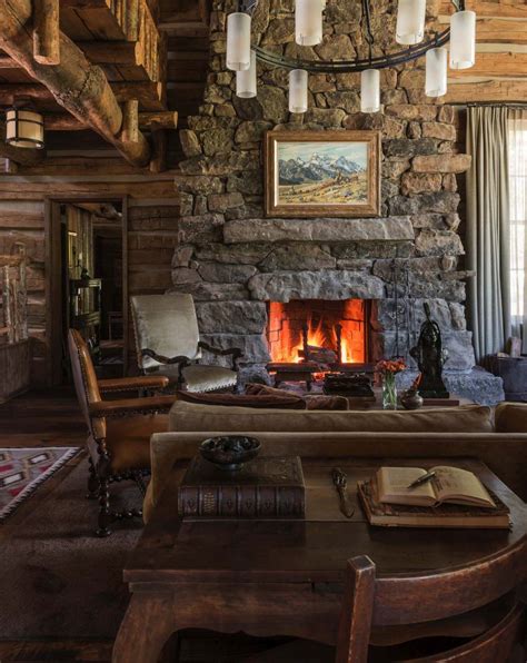 Rustic Rock Fireplaces