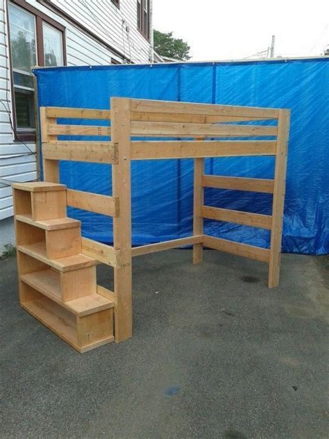 Loft Beds With Steps Foter ”bunkbedsdiyloft” Diybedsloft Diy Loft