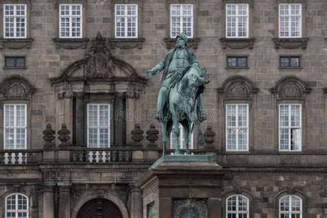 Equestrian Statue Of The Christian King In Copenhagen Stock Image