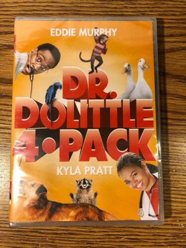 dr dolittle 4 pack movie collection dvd set 1 2 3 4 eddie murphy new sealed ebay