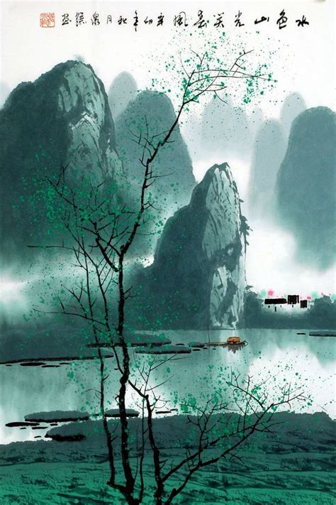 Chinese Painting Mountains Water Chinese Painting Cnag221323