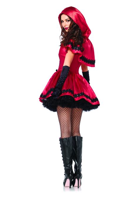Women's Gothic Little Red Riding Hood Costume Halloween Fancy Dress - Gothic Red Costume - Little Red Riding Hood | Native American Jewelry