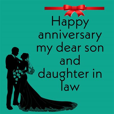 Happy Anniversary Son And Daughter In Law Happy Anniversary Son In
