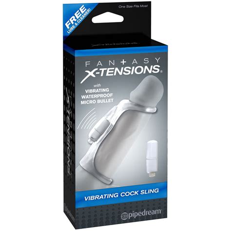 Fantasy X Tensions Vibrating Cock Sling Clear
