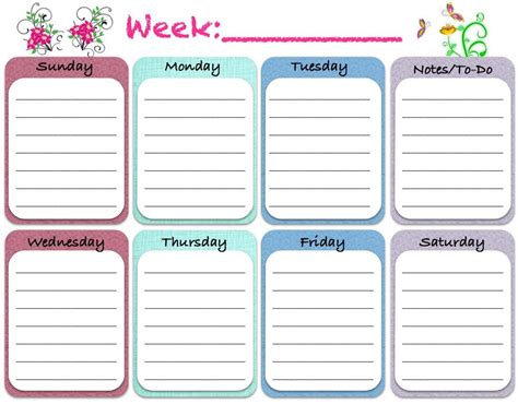 Free Printable Weekly Calendars Calendar Printable Free 26 Blank