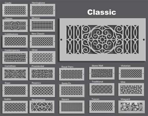 Decorative cold air return vent covers. Our elegant and functional decorative air supply registers ...