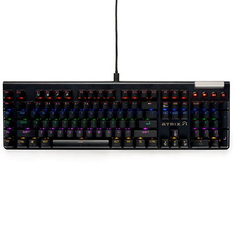 Atrix Guild Black Switch Wired Optical Keyboard With Rgb Gamestop
