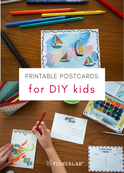 Printable Postcards For Kids Download Pdf Tinkerlab