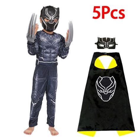 Black Panther Muscle Costume Marvel Superhero Black Panther T Challa
