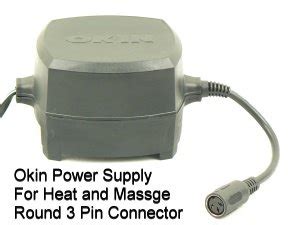 Used on lift chairs or power recline chairs. Okin 3 Pin Power Supply, Adaptor, Transformer