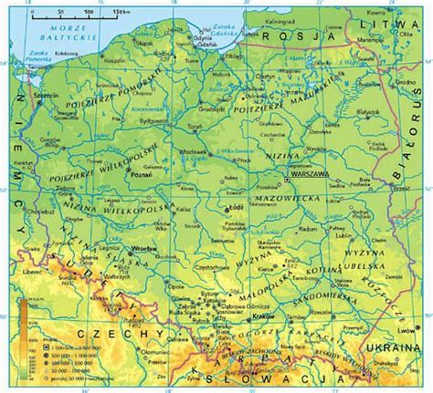 Mapa Polski Rzeki Geography Education City Photo