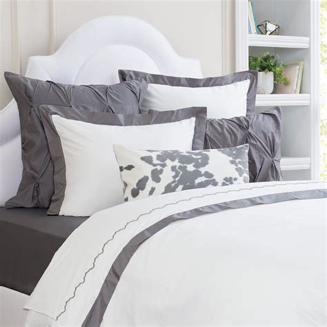 Grey And White Bedding