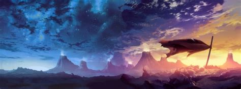 Tengen Toppa Gurren Lagann Anime Desert Facebook Cover Photo