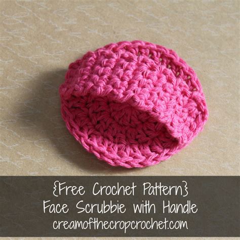 Face Scrubbie With Handle FREE Crochet Pattern