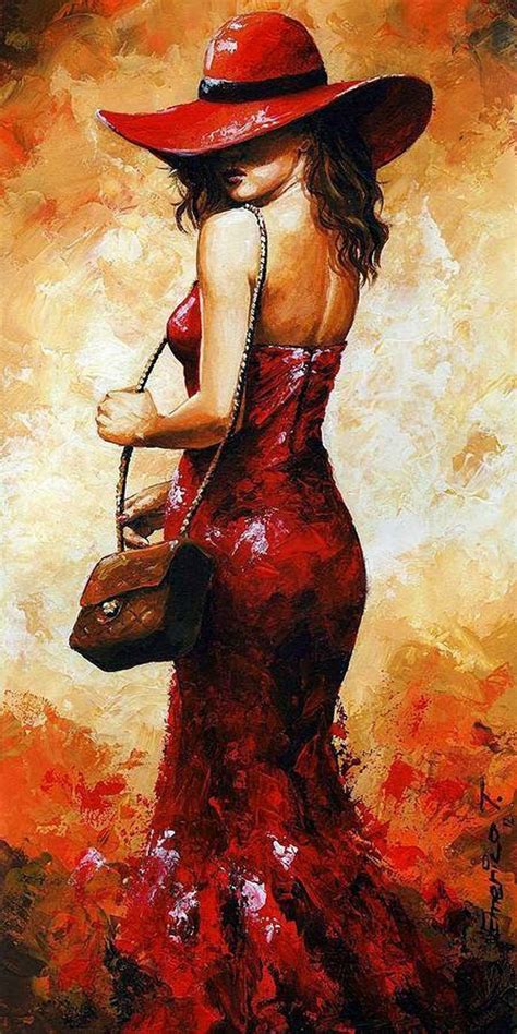 Lady In Red Back Painting Painting And Drawing Oil Painting Canvas