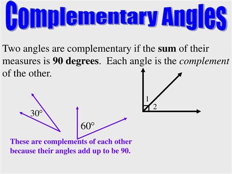 Ppt Complementary Angles And Supplementary Angles Powerpoint