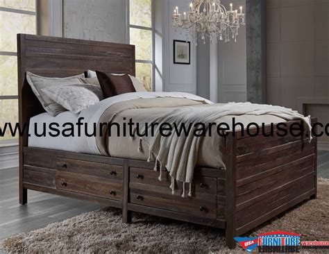 Perfect for any bedroom suite. Modus Townsend Solid Wood Storage Bed