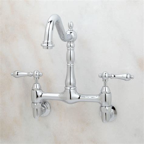 Shop today for the best wall mounted kitchen faucet today. Unlacquered Brass Wall Mount Kitchen Faucet
