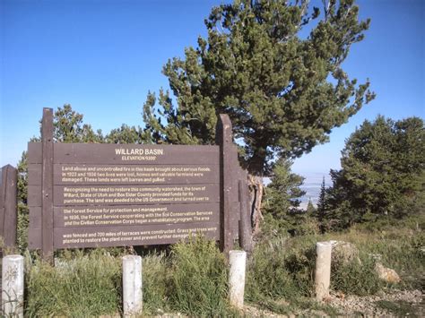 The Mystery Of Utah History Willard Basin Peaceful Monument To