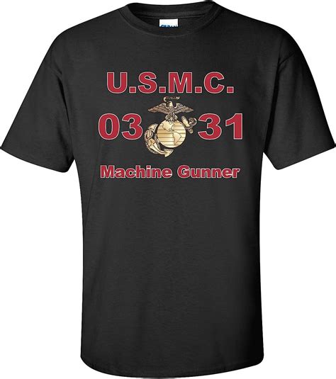 United States Marine Corps Mos 0331 Machine Gunner T Shirt