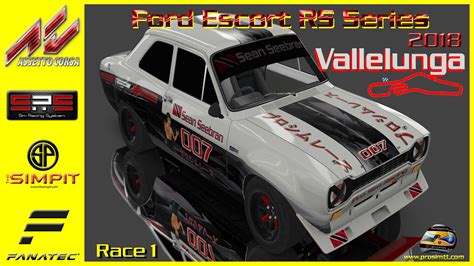 The Simpit Ford Escort Rs Series At Vallelunga Week Race