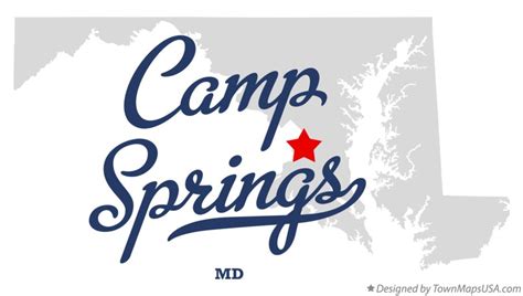 Map Of Camp Springs Md Maryland