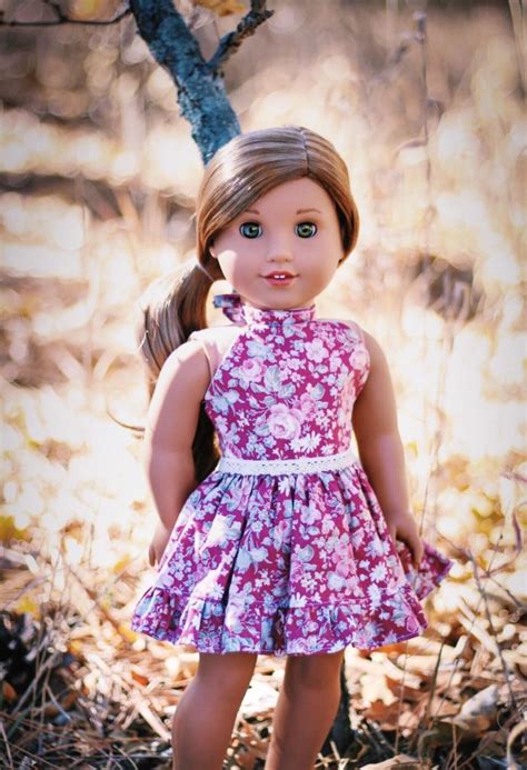 how to sew halter dress for your 18 inch dolls free pattern sew adollable