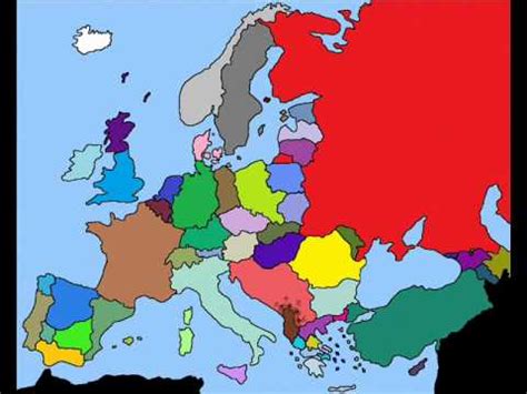 Also available in vecor graphics format. Map of Europe Simulation (2017-2021) - YouTube