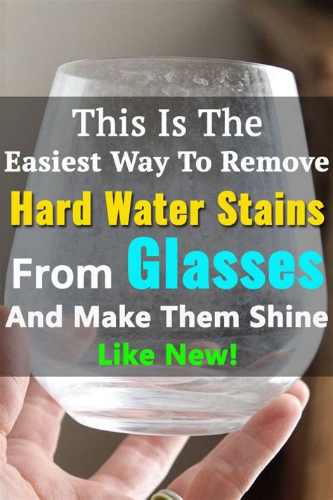 This Is The Easiest Way To Remove Hard Water Stains From Glasses And