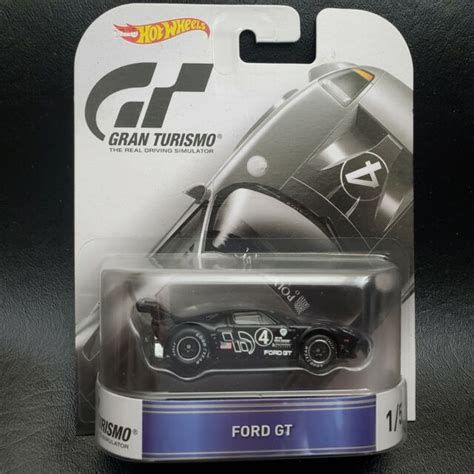 2017 Hot Wheels Gran Turismo Black Ford GT With Real Riders For Sale