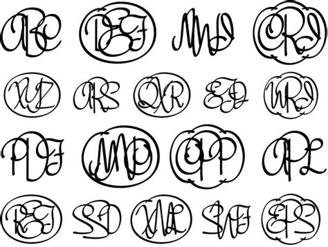 Penscript Script Monogram Font Script Monogram Monogram Fonts