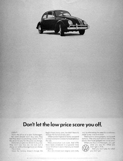 1966 Volkswagen Beetle Original Vintage Advertisement Dont Let The