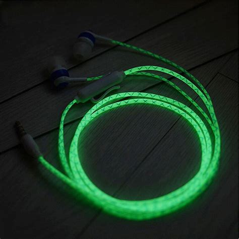 Details About Glow In The Dark Earphones Luminous Headphones Night