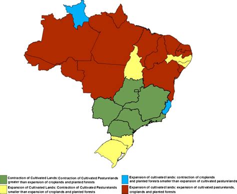 Recent Trends In Agricultural Lands In Brazil 19952006 States In