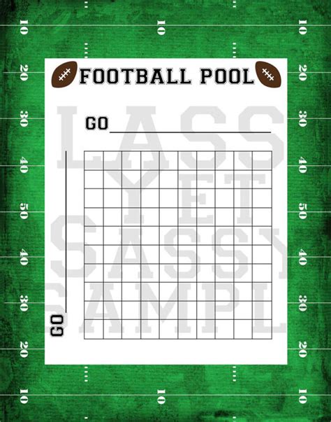 Free 7 Football Pool Samples In Pdf Ms Word Excel