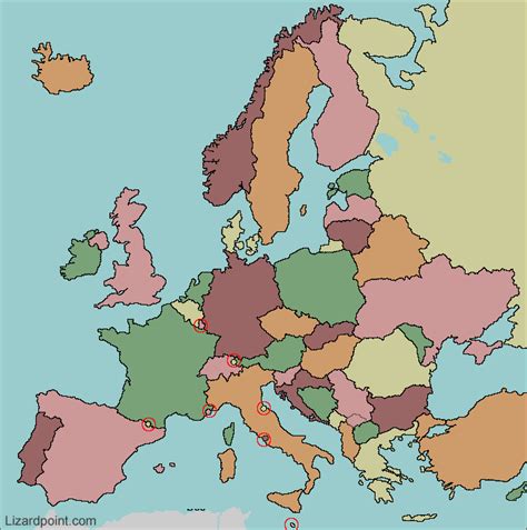 Test Your Geography Knowledge Europe Countries Quiz Lizard Point