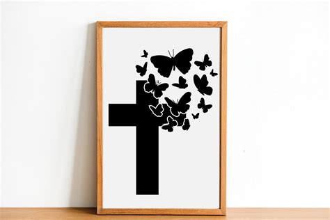 Butterfly Cross Svg Png Eps Dxf File Butterfly Svg Cross Svg 776681