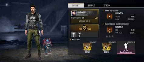 Mythpat की Free Fire ID, स्टैट्स, K/D रेश्यो और अन्य जानकारी