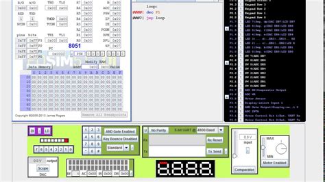 8051 Programing Using Edsim51 Simulator Youtube