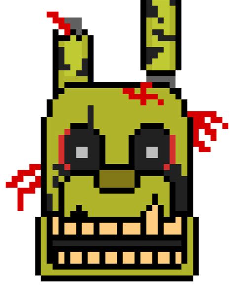 Springtrap Pixel Art Finished Fivenightsatfreddys Photos Images And Photos Finder