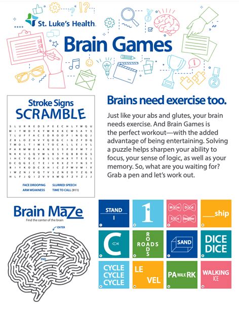 Can Brain Games Improve Cognitive Ability St Lukes Health