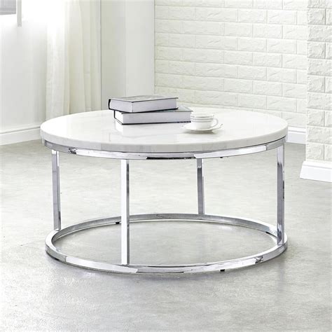 Chrome Round Coffee Tables Buy Burlington Coffee Table In Chrome Finish By Claymint Online