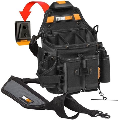 Journeyman Electrician Tools Storage Pouch With Shoulder Strap Black