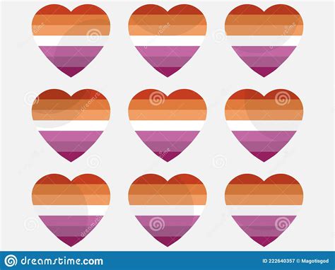 Set Of 34 Lgbt Sexual And Gender Tendencies Pride Flags Cartoon Vector