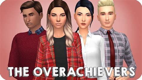 High School Cliques The Overachievers Sims 4 Create A Sim Youtube