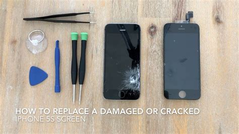 How To Replace A Shattered Or Cracked Iphone 5s Screen Youtube
