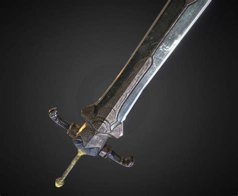 Realtime Sword Low Poly 3d Model Cgtrader