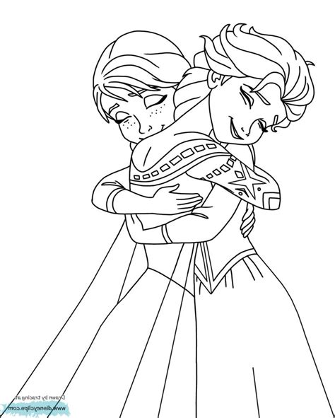 Coloriage Anna Et Elsa Beau Stock Reine Des Neiges Elsa Et Anna